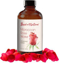 Best of Nature Moroccan Rose Water Hydrating Toner – 100% Pure and Natural Facial Toner for Skin Soothing and Hydration – 4 fl oz