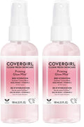 COVERGIRL Clean Fresh Skincare Priming Glow Facial Mist with Rose Water and Vitamin C, 3.3 Fl Oz (Pack of 2)