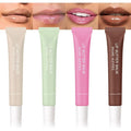 4 PCS Butter Lip Balm – Ultra-Hydrating Lip Care with Shea Butter & Olive Oil, Soothes Dry Lips with Natural Tint & Gloss Effect, Lip Plumper Moisture & Light Lip Stain Finish Set 03