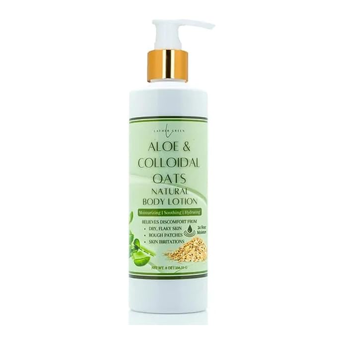 Aloe & Colloidal Oats Natural Body Lotion for Soothing Relief & Deep Hydration, 8 oz