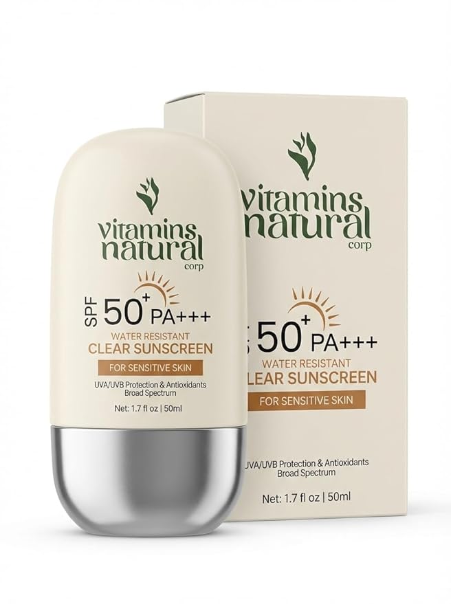 Sunscreen SPF 50 Face Cream Broad Spectrum UVA UVB Protection Lightweight Non Greasy Oil and Fragrance Free Water Resistant Facial Sunscreen 1.7 Oz