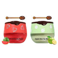 2 PCS Apple Lime Lip Mask, Vitamin E Strawberry & Watermelon & Honey Lip Sleeping Mask Propolis Moisturizing Lip Balm with Stick, Repairs And Prevents Chapped Lips (Apple Lime & Watermelon)