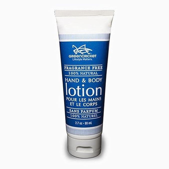Green Cricket 100% Natural Hand and Body Lotion Fragrance Free