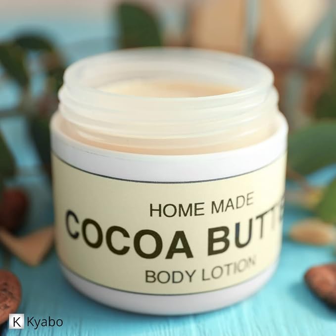 Kyabo 100% Pure and All Natural Cocoa Butter - 3lb - Food Grade - great for making lip balm, cream, hair products, candle, hair removal and craft projects - Made with Organic Cacao