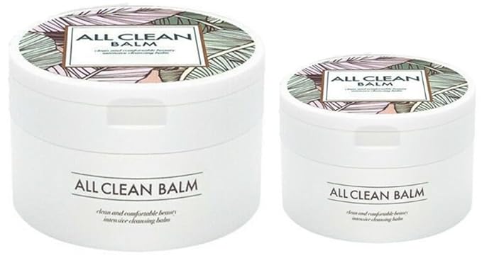 Face Cleanser All Clean Balm Set - 4 fl.oz/120ml + 1.7 fl.oz/50ml - Cleansing Balm to Waterproof Makeup, Korean Skincare with Natural Aroma Oil