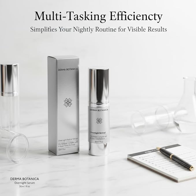 Overnight Retinol Serum,Derma Botanica Overnight Serum,Liposomal Retinol Serum,Synchronized Multi-Recovery Complex,Helps Nourish Skin for a Smoother,Formulated to be Gentle.(1pc)