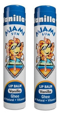 Natural Ghee, Vanilla Flavor Lip Balm, Hydrating Lip Treatment with Avocado Oil & Organic Coconut Oil, Non-Toxic, Best for Dry, Chapped Lips - Moisturizing, Healing, Chemical-Free (2 pcs)