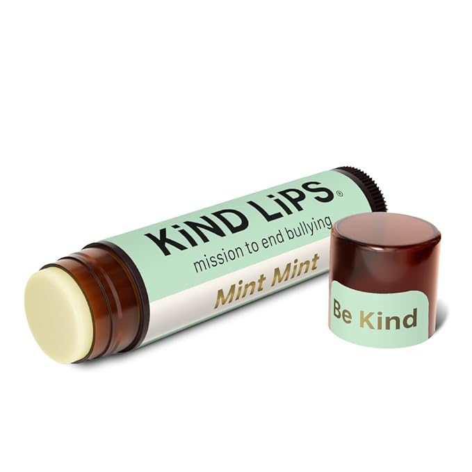 Kind Lips Extra Mint Organic Lip Balm (Single Tube) – Cooling Mint Lip Balm – Natural Beeswax Lip Care for Dry, Cracked Lips – Moisturizing, Non-Toxic, USDA Organic