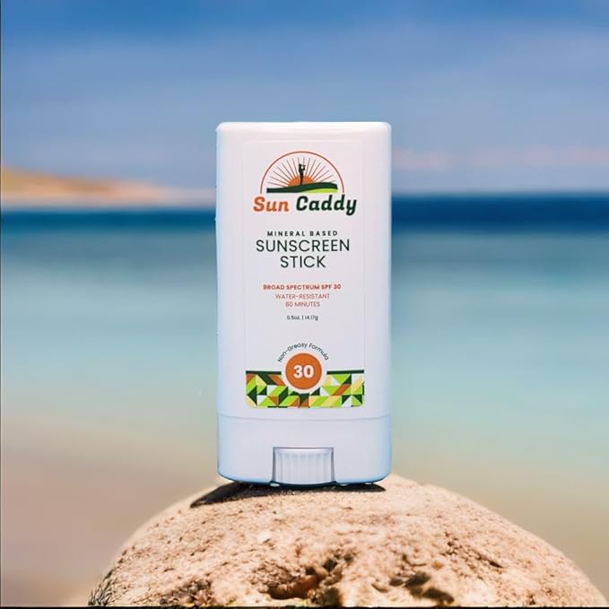 Mineral Sunscreen Stick SPF 30 - Zinc Oxide Sunblock for Golfers & Athletes, Non-Greasy Grip, Sweat Resistant, Travel Size