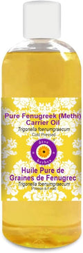 dève herbes Fenugreek (Methi) Oil (Trigonella foenumgraecum) | Cold Pressed | Pure | Natural | For Diluting Essential oils | Hair, Skin & Massage | Non-Sticky | Lightweight | Unisex | 200ml (6.76 oz)