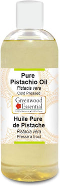 Greenwood Essential Pistachio Oil (Pistacia vera) | Cold Pressed | Natural | Undiluted | For Diluting Essential Oils | For Skin & Massage | Men & Women | 200ml (6.76 oz)