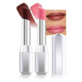 evpct 2Pcs Brown Dusty Pink Honey Lipstick Tinted Lip Balm, Moisturizing Tinted Lip Oil Stick Lipstick for Older Women, Sheer Lightweight Hydrating Shine Tinted Lip Balm Color Gloss Tint Stain