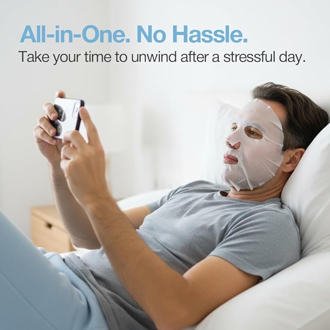 Naisture Hyaluronic Acid Face Mask – 15 Minute Hydrating & Plumping Sheet Mask with Aloe, Collagen & Niacinamide for All Skin Types (5 ea)
