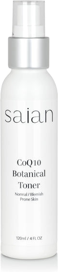 Saian CoQ10 Botanical Toner – Hydrating Brightening Facial Toner | Alcohol-Free Skin Care Mist with Hyaluronic Acid & Antioxidant Botanicals | Moisturizing Anti-Aging Toner for Sensitive or Dry Skin