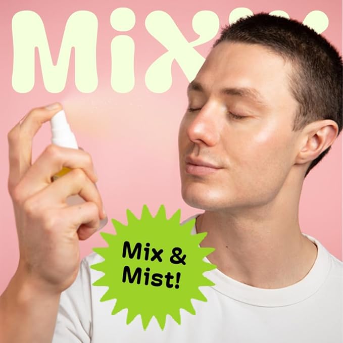 MIXIK Korean Skin Care Serum Spray - Hydrating Serum for Face, Glow Face Mist, Vegan Botanical Spray, Alcohol and Fragrance Free, Hydrating Mist (30 ml (1.0 fl oz) Travel Size)