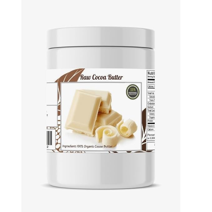 SAAQIN Organic Deodorized Cocoa Butter Mild Cocoa Scent - 1 Lb