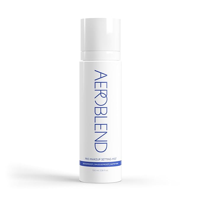 AEROBLEND Pro Makeup Setting Mist – Large 100 ml (3.38 fl oz) Matte Setting Spray – Waterproof, Smudge-Proof, Long-Lasting Hold