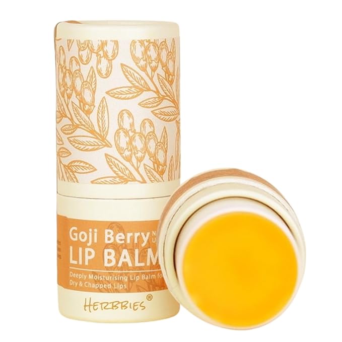 Goji Berry Lip Balm – Deep Hydration for Dry, Cracked, Chapped Lips – Unscented, Plant-Based, Fragrance-Free Lip Moisturizer with Goji Berry Extract – Safe for Kids & Adults with Sensitive Lips (0.17 oz)