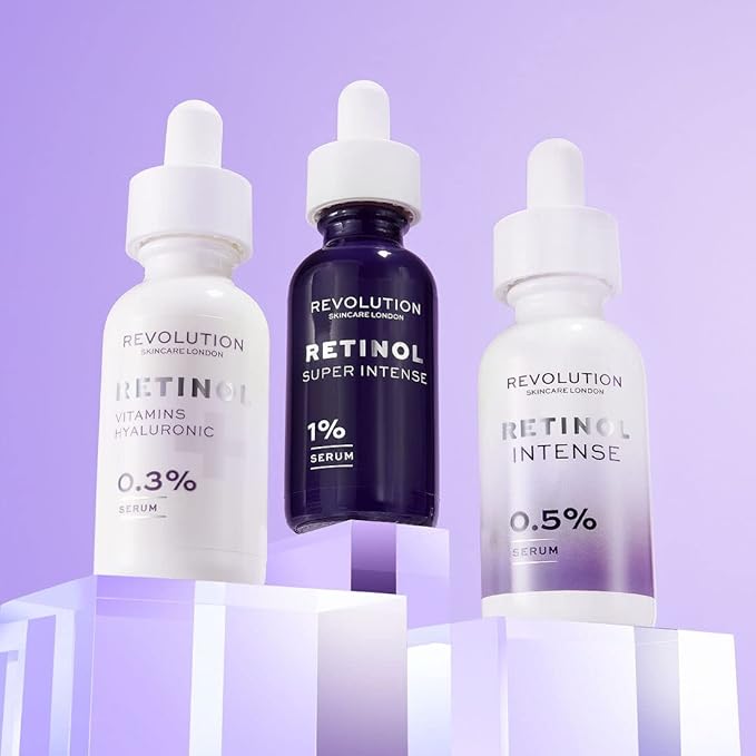 Revolution Skincare 0.5% Retinol Intense Serum, Face Serum To Revitalize Skin, Vegan & Cruelty-Free, 1.01fl.oz/30ml