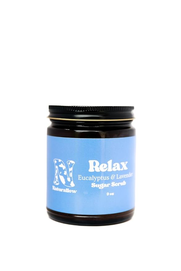 Tallow Relax Sugar Scrub - All Skin Types Soothing - Smoothing Treasure - Exquisite Buff for Dull Skin - Unveiling Luminous Complexion - Lavender & Eucalyptus - Skin Care Routine Product