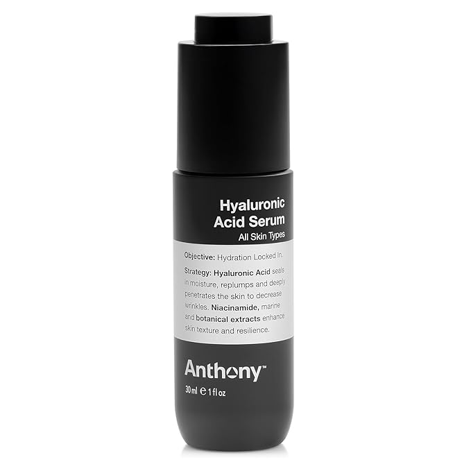 Anthony Hyaluronic Acid Serum – Hydrating Face Serum with Dual Hyaluronic Acid, Coconut Water & Niacinamide – Lightweight, Non-Greasy Formula for All Skin Types – 1 oz