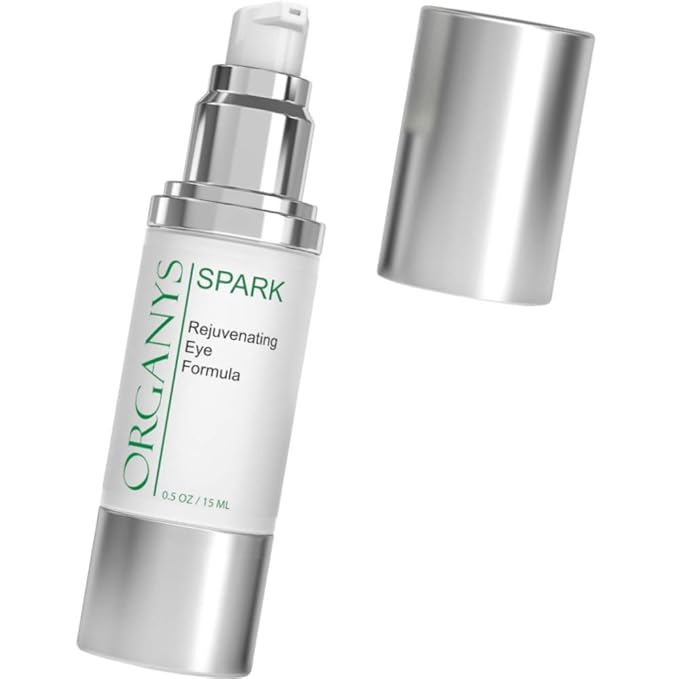 Organys Spark Eye Cream for Dark Circles & Puffiness – Anti Aging Eye Cream with Collagen Boosting Peptides, Vitamin C & Hyaluronic Acid – Reduces Wrinkles & Bags, Hydrating, 0.5 oz