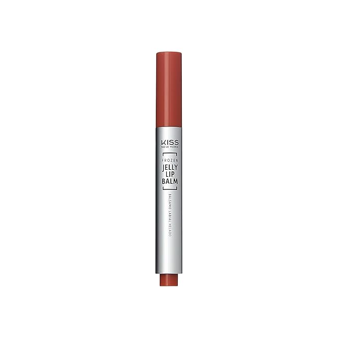 KISS NEW YORK Frozen Jelly Lip Balm Pen, High Shine Lip Gloss for Sheer Tint, Hydrating Melting Lipstick With Hyaluronic Acid, Cooling Effect With Menthol, Non-Sticky & Long Lasting (Shimmer Nude)
