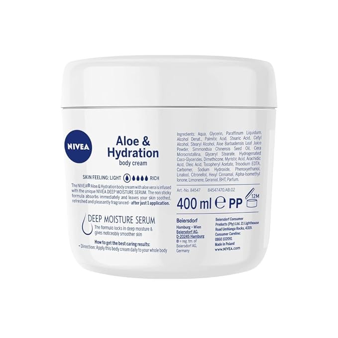 NIVEA Aloe and Hydration Body Cream 13.52 oz (1)