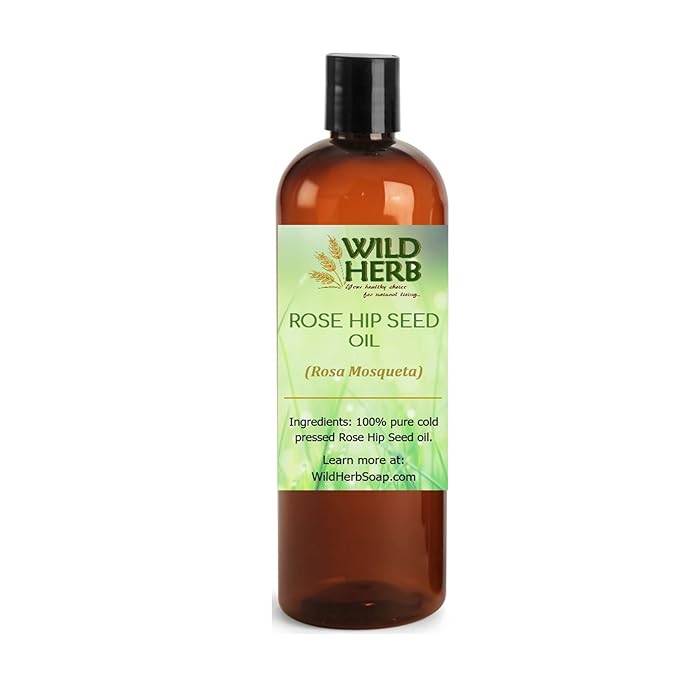 Wild Herb Rosehip Seed Oil - Cold Pressed, USDA and ISO 9001 Certified Organic Supplier 4 OZ