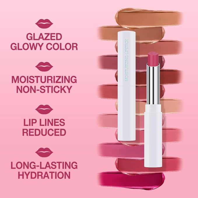 Deep Mauve Tinted Lip Balm, Hydrating Sheer Soft Matte Finish Lipstick for Women, Creamy Natural Color Lip Tint Balm Lightweight And Non-greasy Lip Glow Long Lasting Waterproof for Dry Lips 10#