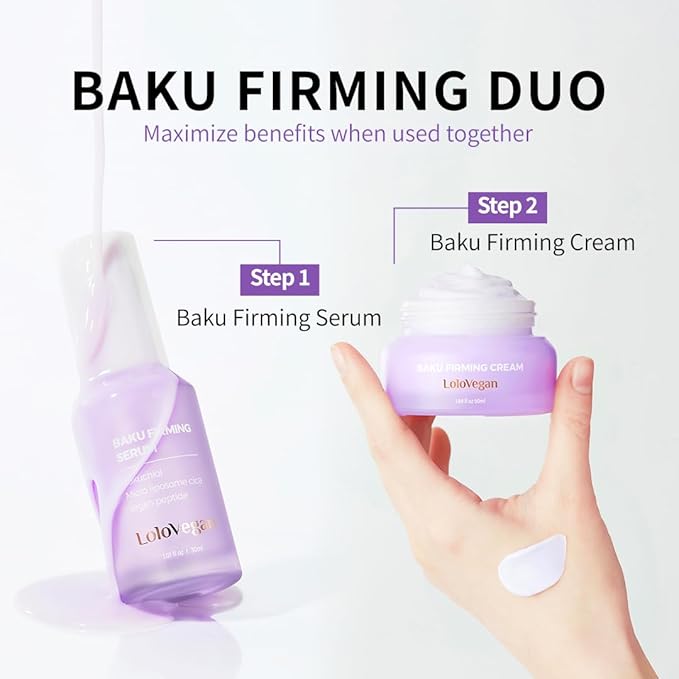 Baku Firming Serum – Bakuchiol Serum with 9 Peptides, Niacinamide, Centella Asiatica, Pore Tightening and Anti-Aging (30ml/1.01 fl.oz)