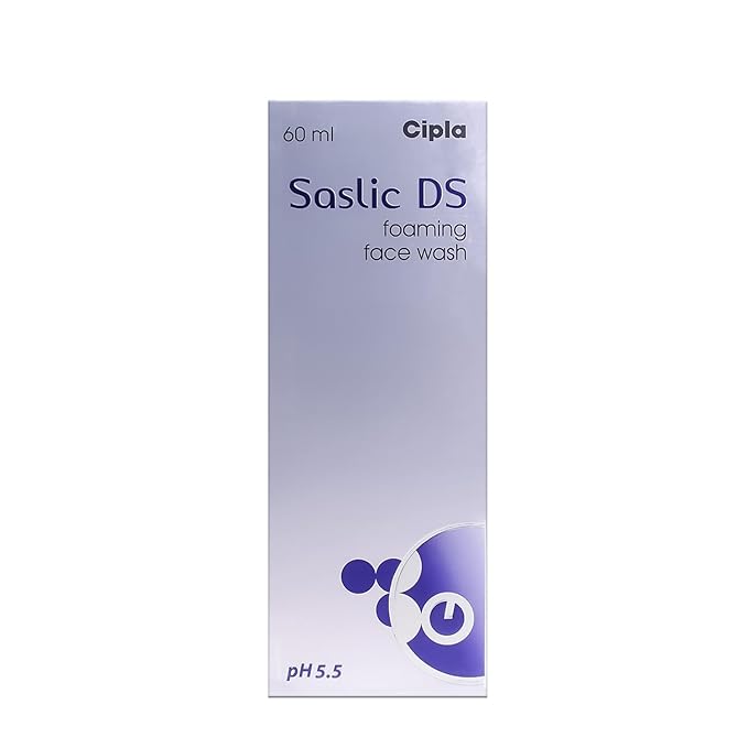 Cipla Saslic DS- Best Foaming Face Wash - for Oily, Acne & Pimple Prone Skin (Ph-5.5)
