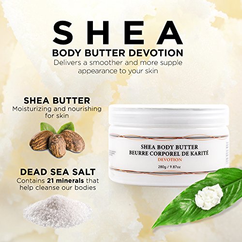 Vivo Per Lei Shea Body Butter Lotion, Leaves Skin Softer to Touch, Devotion (Pack of 2)