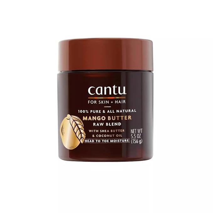 Cantu Skin Therapy Hydrating Raw Blends Body Butter Mango Butter Shea Butter and Coconut Oil, 5.5 Ounce