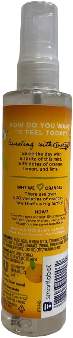 St. Ives Zing Orange Scent Face Mist 4.23 fl oz,pack of 1
