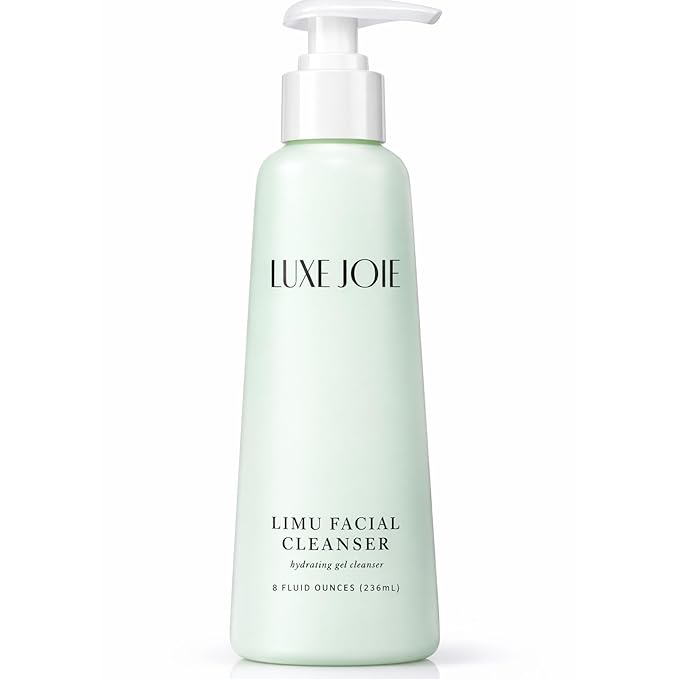 LuxeJoie Limu Facial Cleanser – Gentle Non-Foaming Face Wash for Sensitive & Dry Skin – Makeup Removing, Hydrating Cleanser with Aloe, Green Tea & Sea Botanicals – 8 oz