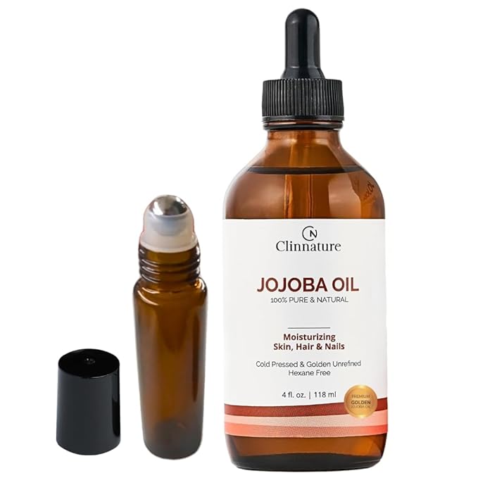 Jojoba Oil for Nails & Cuticles – 100% Pure & Cold-Pressed Nail Oil for Stronger, Healthier Nails – Deep Cuticle Moisturizer for Dry, Cracked Skin – Hexane-Free, Fast Absorbing