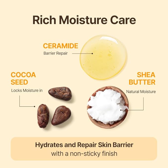 Ceramide Intense Moisture Cream – Deep Hydration Cream, Fragrance Free, Non-Greasy, Improves Moisture up to 2.5mm in One Use, Dermatologically Tested, Korean Skin care, 5.07 Fl oz