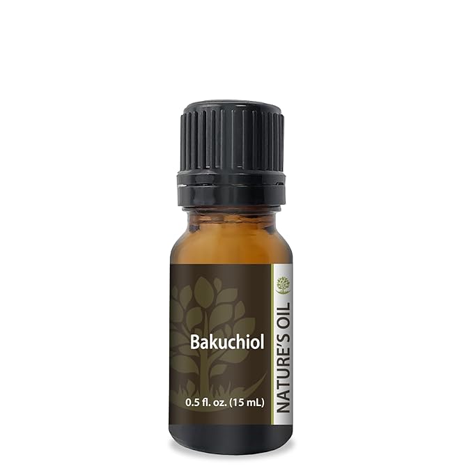 Nature's Oil Bakuchiol 99% - Pure Plant-Based Retinol Alternative - Natural Cosmetic Ingredient - for DIY Serums, Creams, and Skincare Formulations (15mL)