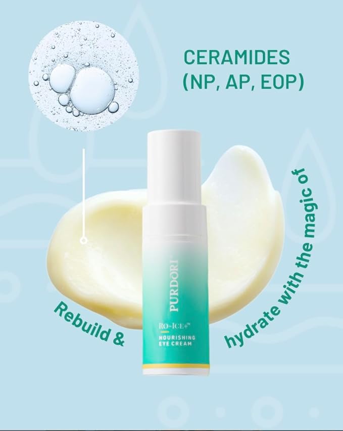 Nourishing Eye Cream | Under Eye Cream for Puffiness and Dark Circles | Ceramides | 0.5 fl oz