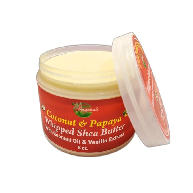 Mine Botanicals Coconut & Papaya Whipped Shea Butter with Coconut Oil & Vanilla Extract