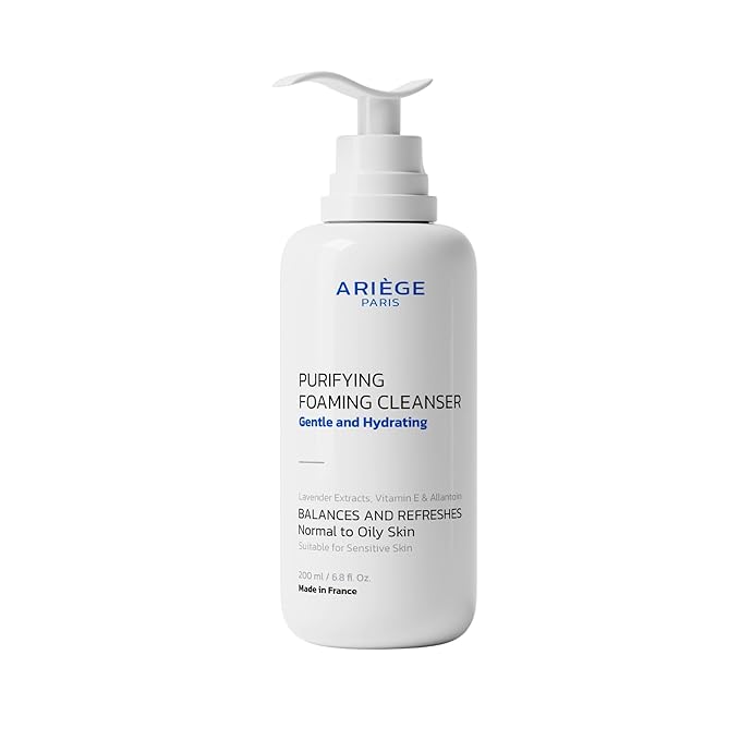 Purifying Cleanser – Gentle Foaming Face Wash, Deep Cleansing Without Stripping, Balancing & Hydrating for Normal/Oily Skin, Lavender + Allantoin + Vitamin E