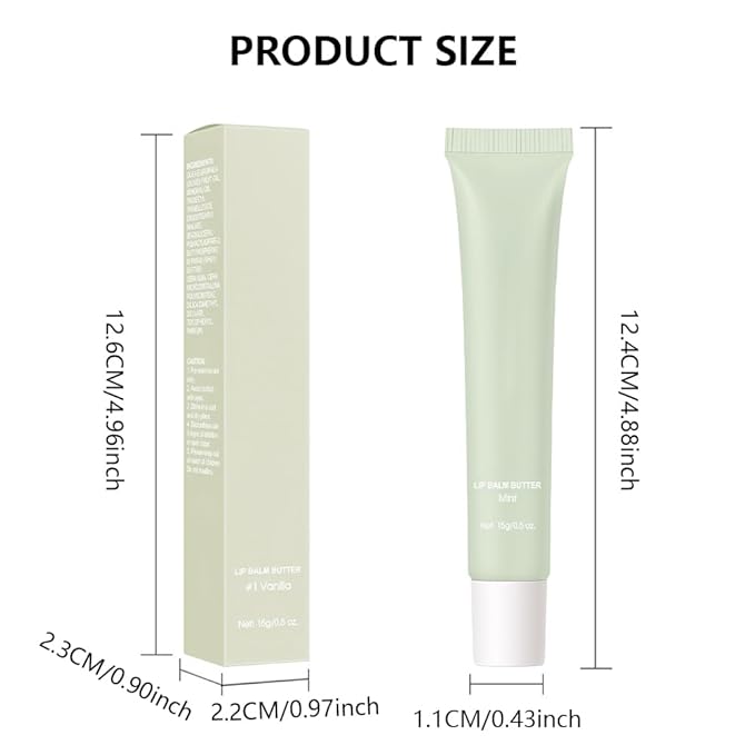 FeiCuiYun Summer Lip Butter Lip Balm, Ultra-Hydrating Natural Vegan Lip Balm, Sheer-Tinted Shine & Hydration, Soothes & Softens Dry Lips Skincare, Bálsamo labial hidratante #2 Mint