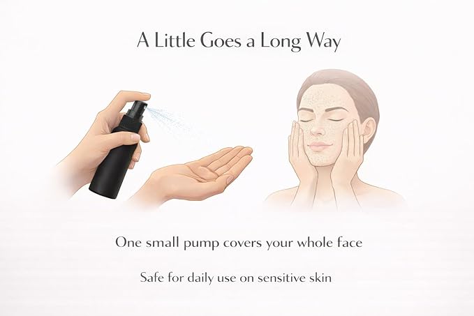 Pure Squalane Moisturizer – 100% Sugarcane-Derived, Lightweight Non-Comedogenic Face & Body Oil for Sensitive Skin, Fragrance-Free (2 fl oz)