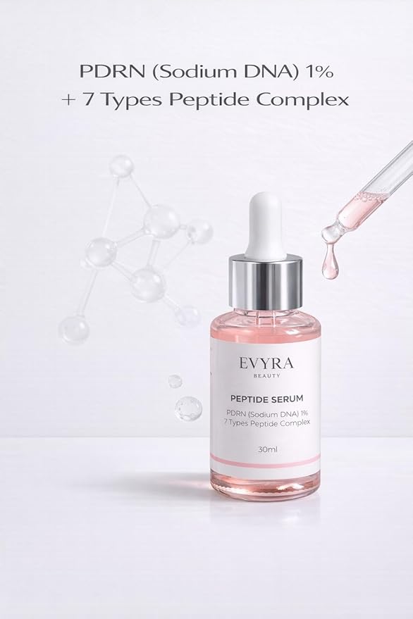 PDRN Renewal Serum – Advanced 7 Peptide Complex with PDRN (Sodium DNA) 1%, Collagen & Ceramide NP, Hydrating & Firming Pink Glow – 30ml