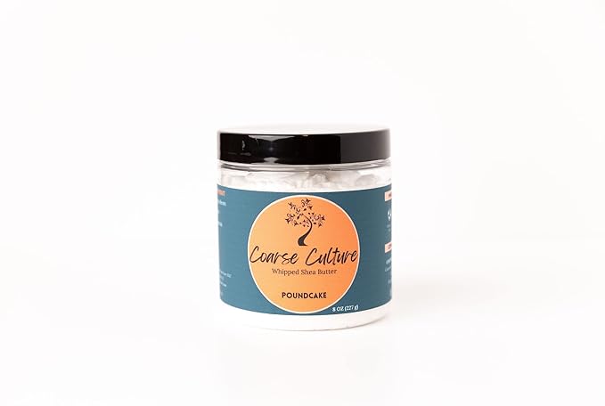100% Vegan Whipped Shea Butter (Poundcake) Nourish Skin + Strengthen Hair