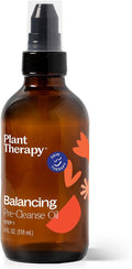 Plant Therapy Balancing Pre-Cleanse Oil 4 oz, Gentle Oil Facial Cleanser for Normal to Dry Skin, Removes Makeup, Dirt and Impurities