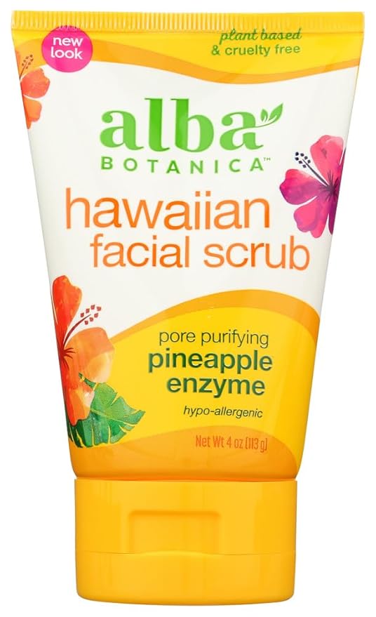 Alba Botanica Alba botanica pore purifying pineapple enzyme hawaiian facial scrub, 4 ounce tubes by alba botanica [beauty]
