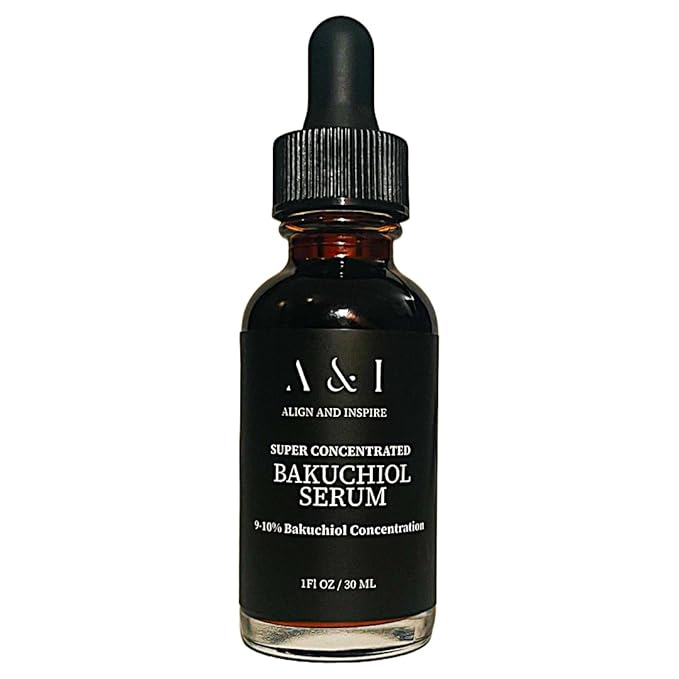 100% Pure, Cold Pressed, Bakuchiol Serum 1 oz, Plant-Based Natural Retinol Alternative