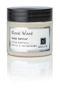 Nabila K Body Butter - Daily Moisturizer for Body Care - Skin Hydrating Deep Moisturizing - Natural Ingredients - Royal Wood - 2 oz